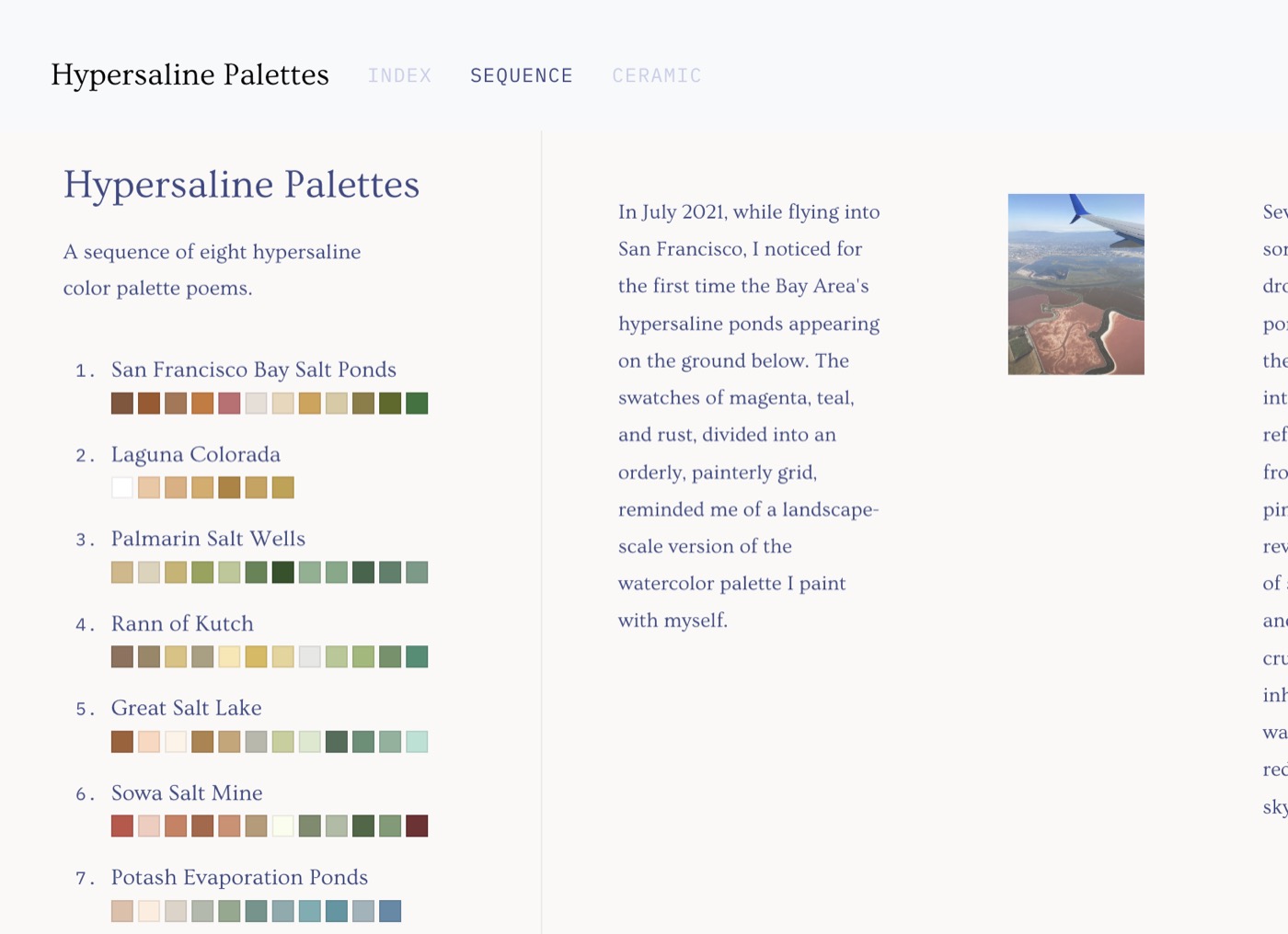 hypersaline palettes
