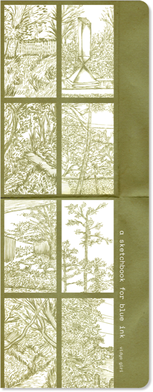a sketchbook for blue ink zine